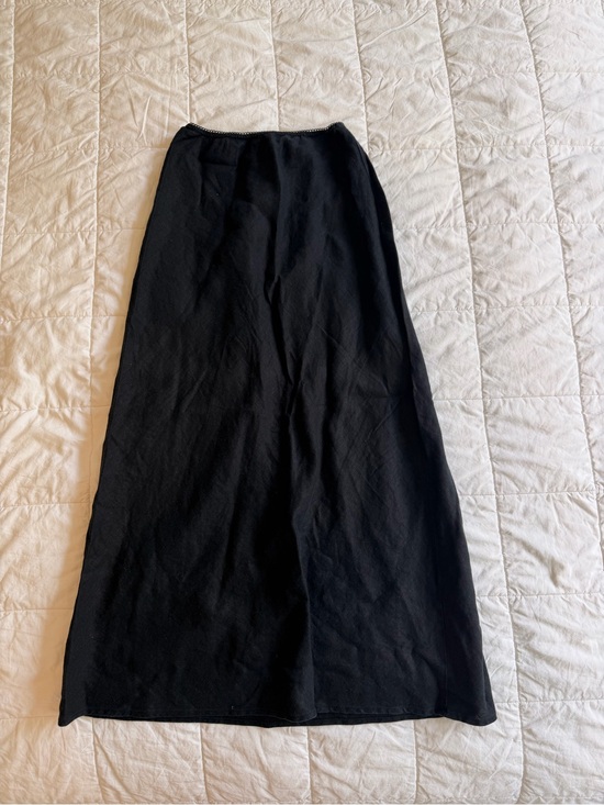 Reformation Dresses & Skirts - Reformation black linen Layla midi skirt